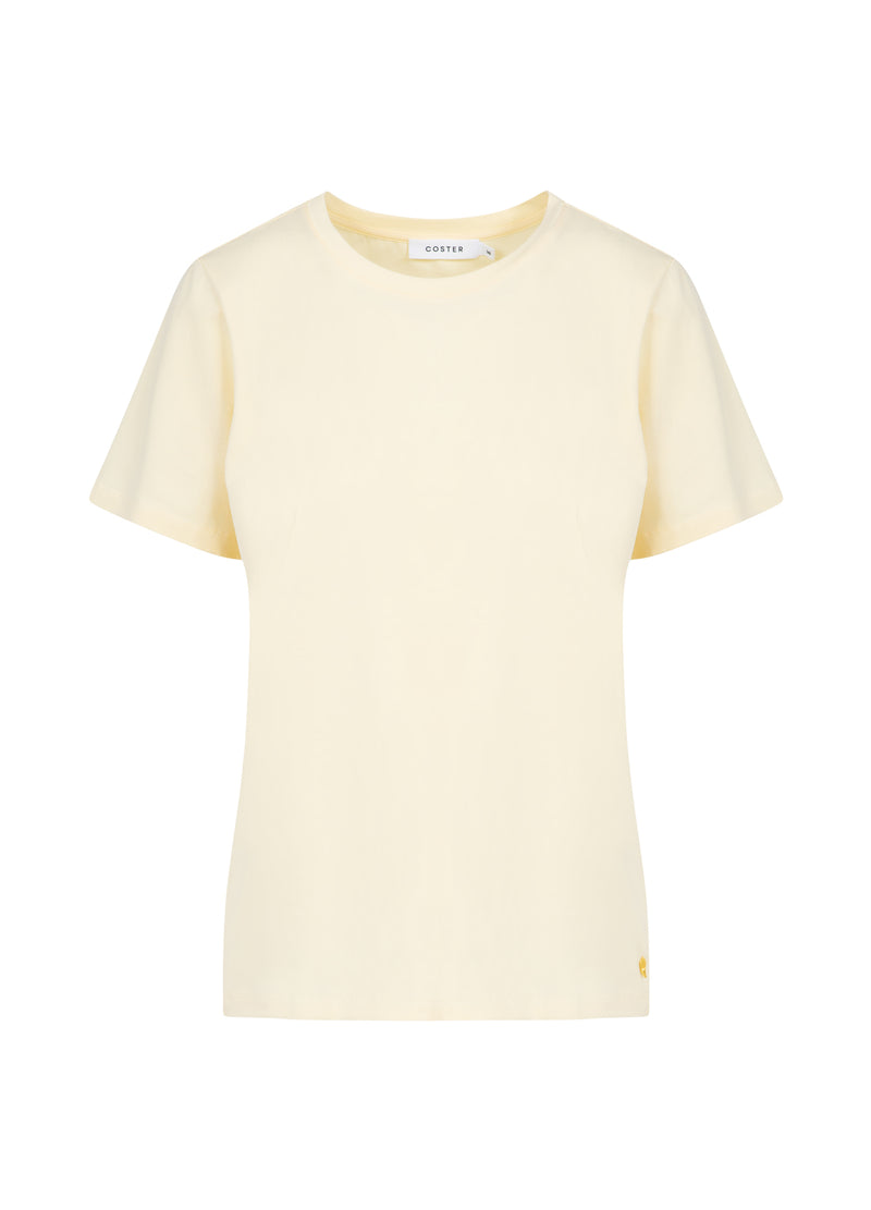 Coster Copenhagen T-SHIRT WITH ROUND NECKLINE - SHORT SLEEVES T-Shirt Butter yellow - 789