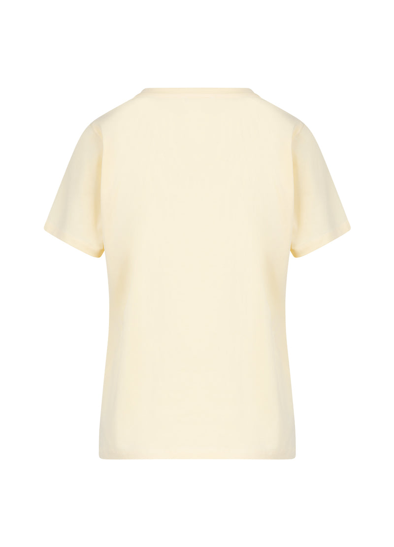 Coster Copenhagen T-SHIRT WITH ROUND NECKLINE - SHORT SLEEVES T-Shirt Butter yellow - 789