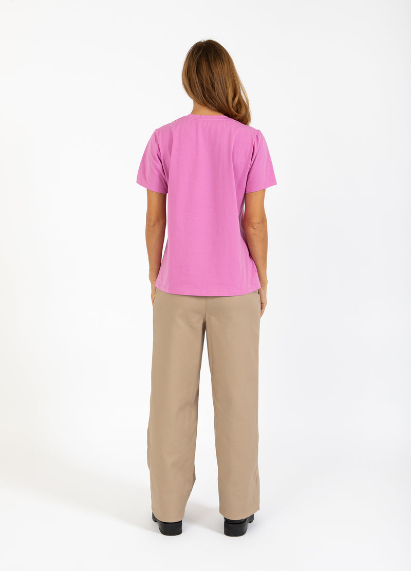 Coster Copenhagen T-SHIRT WITH ROUND NECKLINE - SHORT SLEEVES T-Shirt Magenta - 861