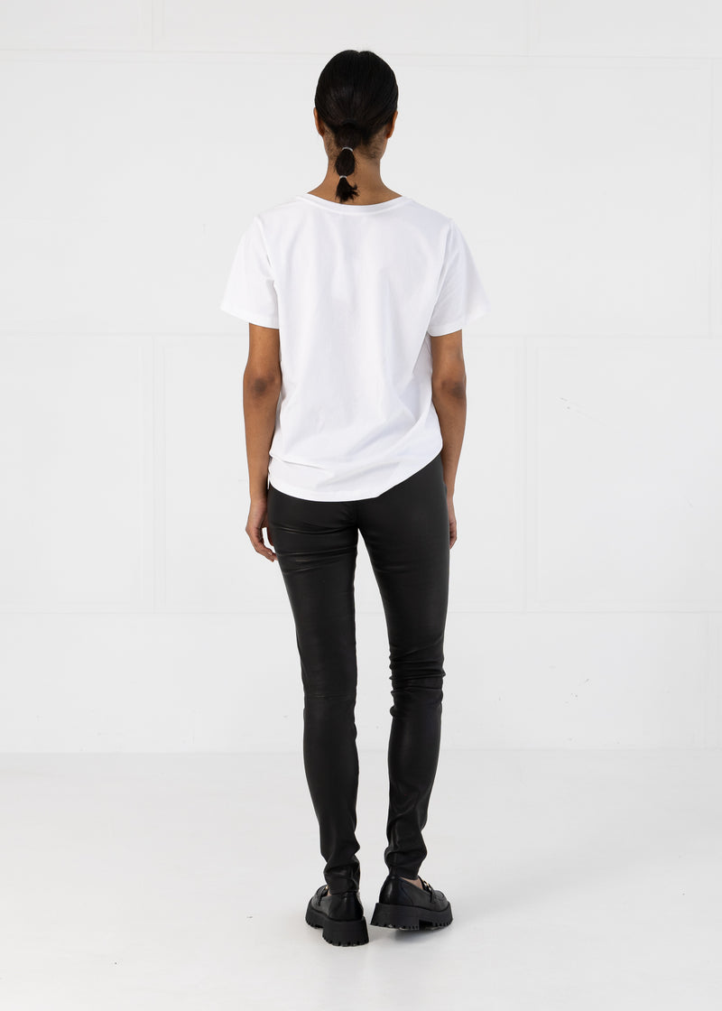 Coster Copenhagen T-SHIRT WITH V-NECKLINE - MEDIUM LENGTH SLEEVES T-Shirt White - 200