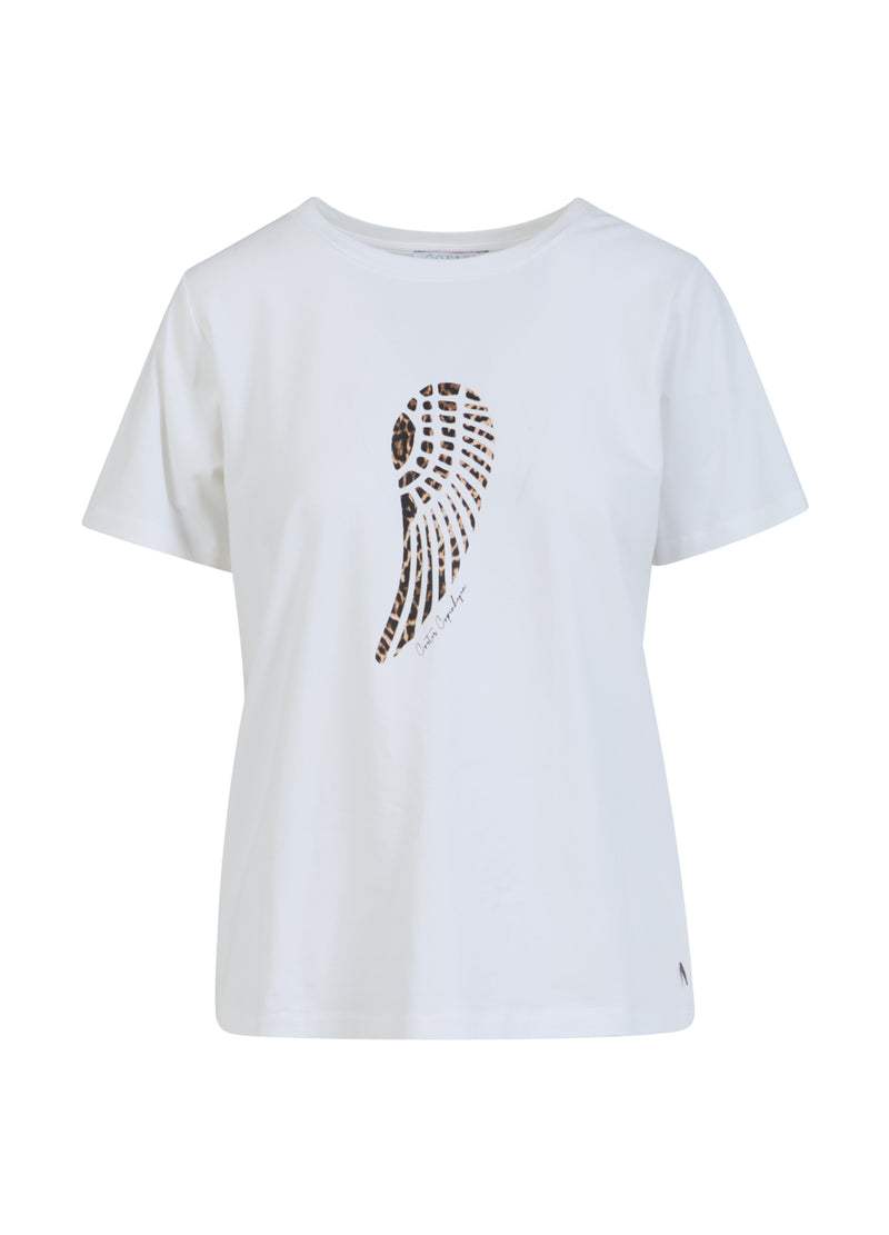 Coster Copenhagen T-SHIRT WITH WING - MID SLEEVES T-Shirt White - 200