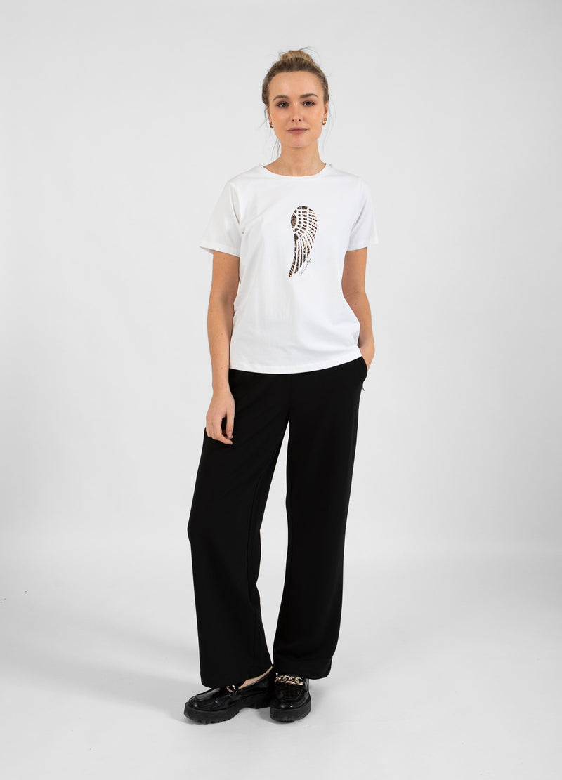 Coster Copenhagen T-SHIRT WITH WING - MID SLEEVES T-Shirt White - 200