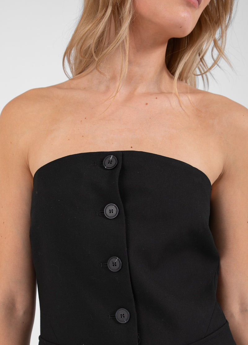 Coster Copenhagen TAILORED SINGLE BREAST BUSTIER Shirt/Blouse Black - 100