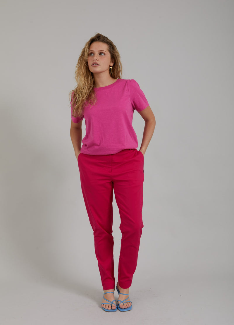 Coster Copenhagen TAPERED TROUSERS - STELLA FIT Pants Raspberry pink - 648