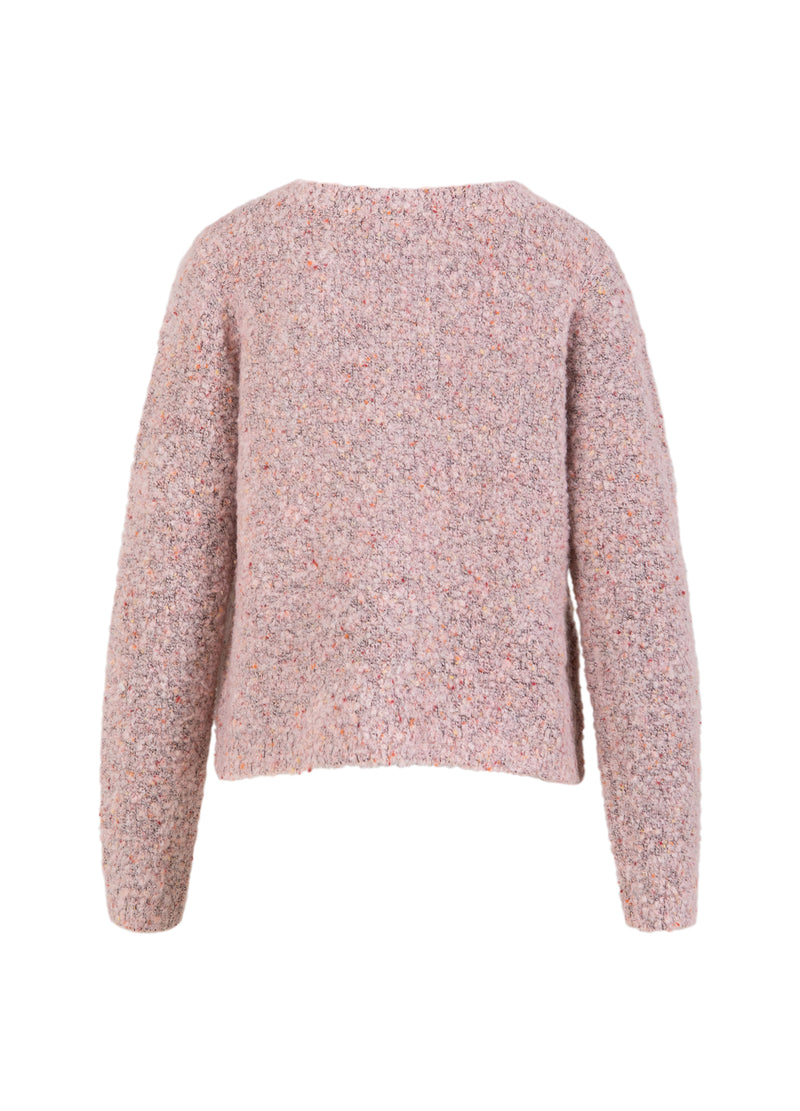 Coster Copenhagen TIGHT BOUCLE CARDIGAN Knitwear Rose boucle - 677