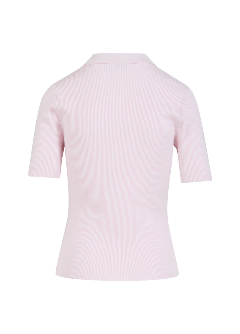 Coster Copenhagen TIGHT KNIT POLO Knitwear Powder rose - 686