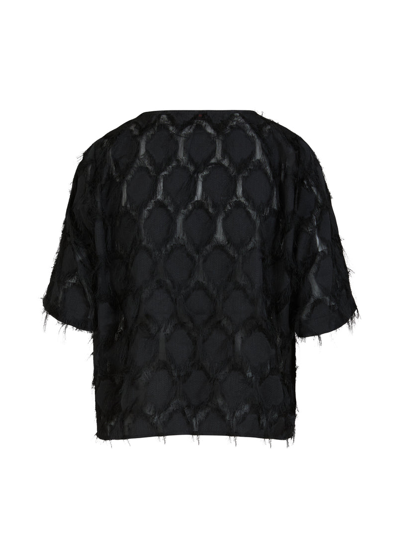 Coster Copenhagen TOP IN FLUFFY LACE Shirt/Blouse Black - 100