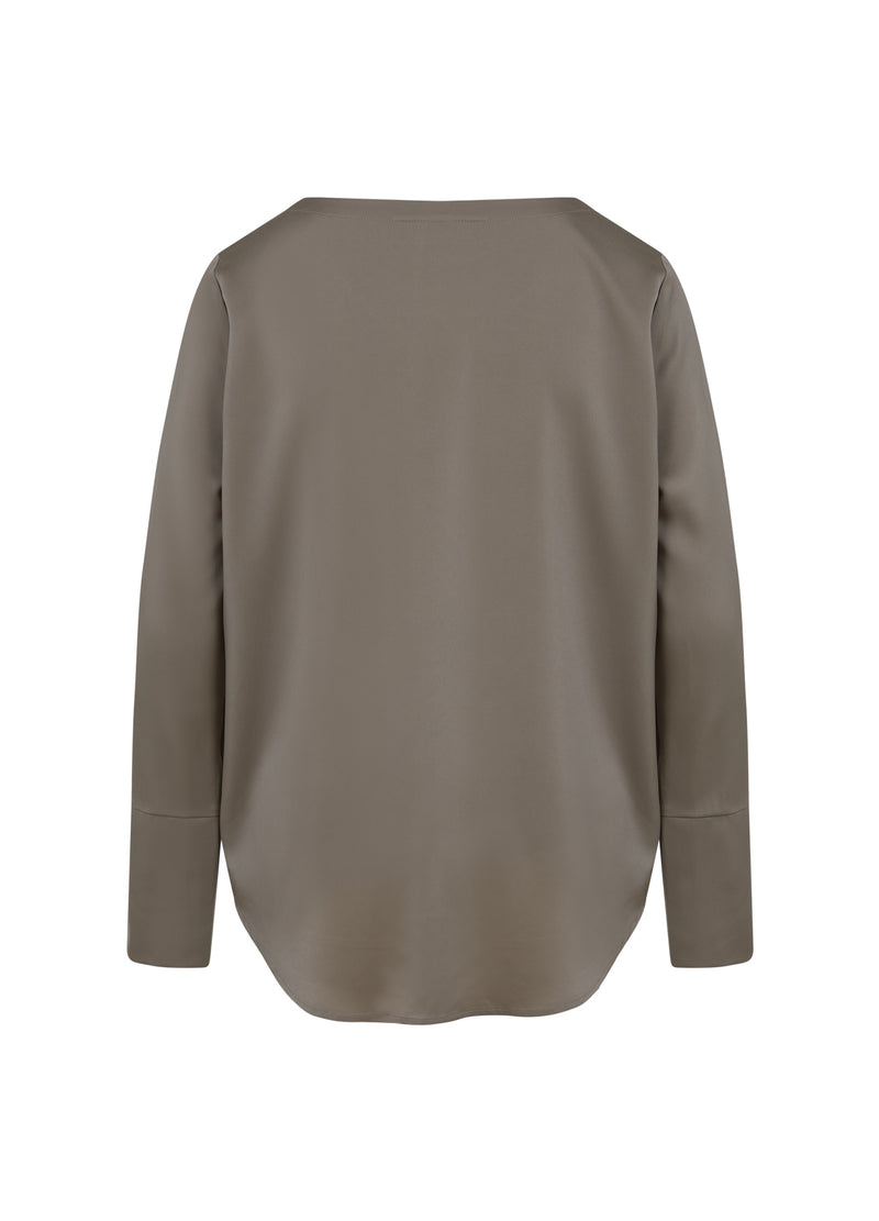 Coster Copenhagen TOP WITH LONG SLEEVES AND CUFFS Shirt/Blouse Grey - 102
