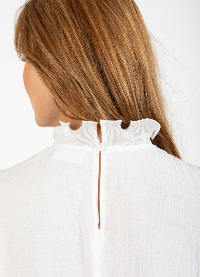 Coster Copenhagen TOP WITH RUFFLES Shirt/Blouse Off white - 201