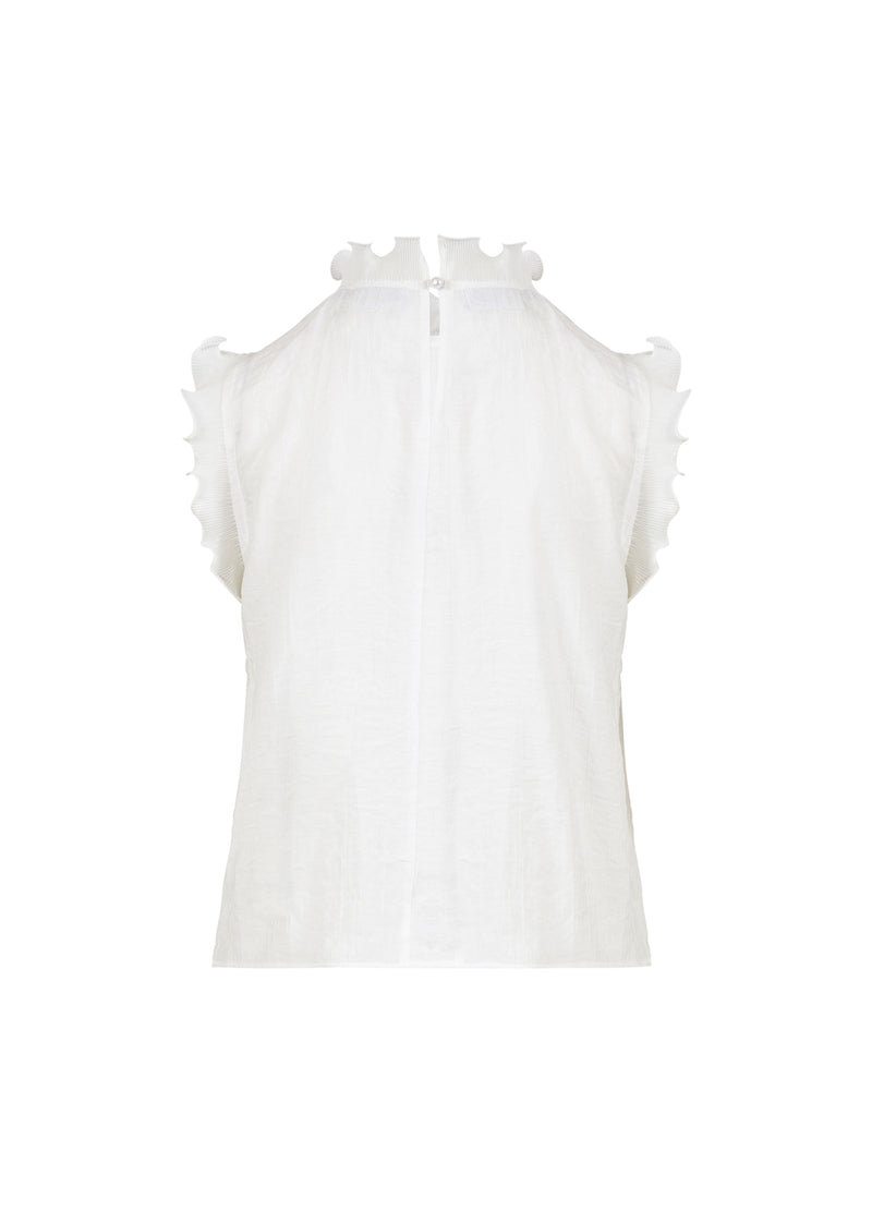 Coster Copenhagen TOP WITH RUFFLES Shirt/Blouse Off white - 201