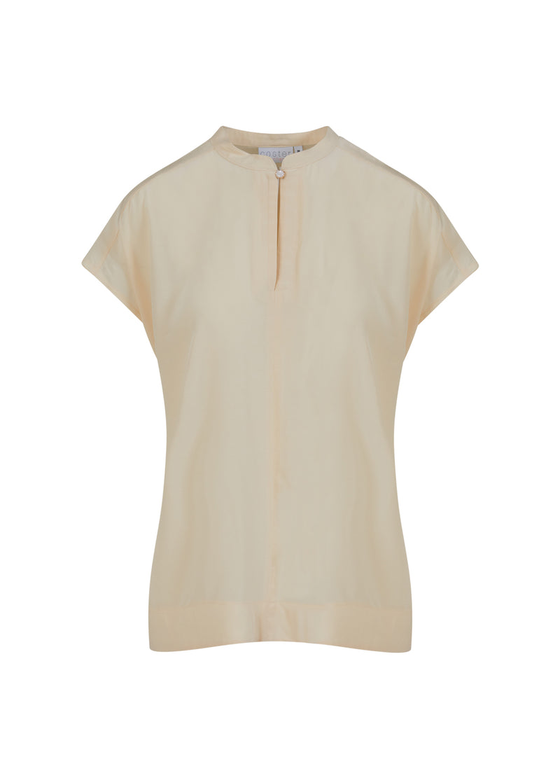 Coster Copenhagen TOP WITH STAND Shirt/Blouse Creme - 241