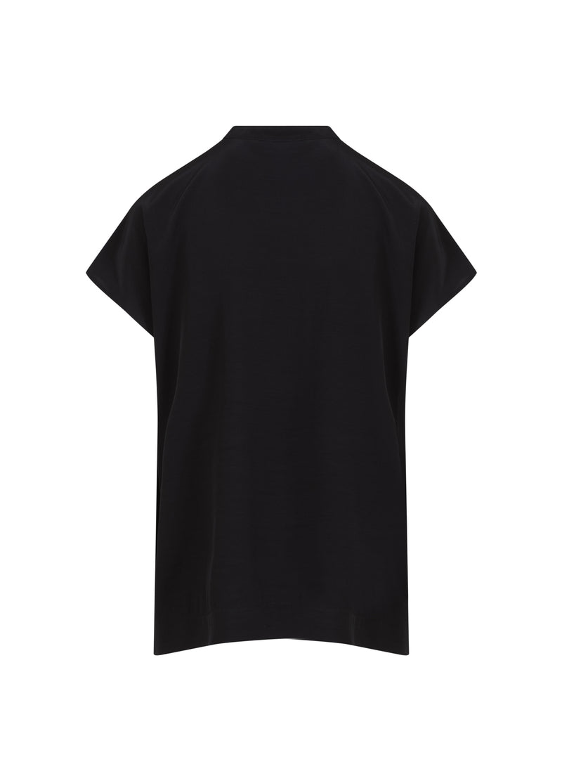 Coster Copenhagen TOP WITH STAND-UP COLLAR Shirt/Blouse Black - 100