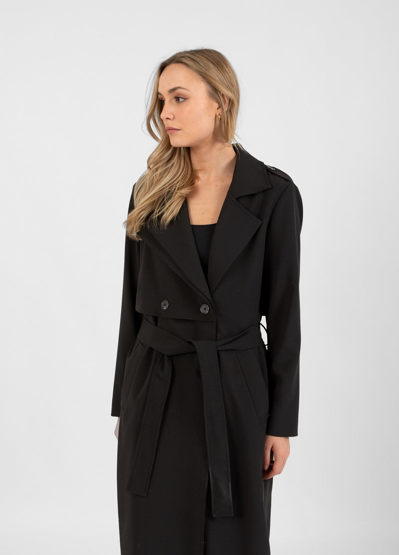 Coster Copenhagen TRENCH COAT Outerwear Black - 100