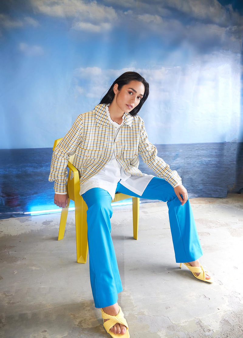Coster Copenhagen TROUSERS W. BOOT-CUT - LUCIA FIT Pants Fresh blue - 587