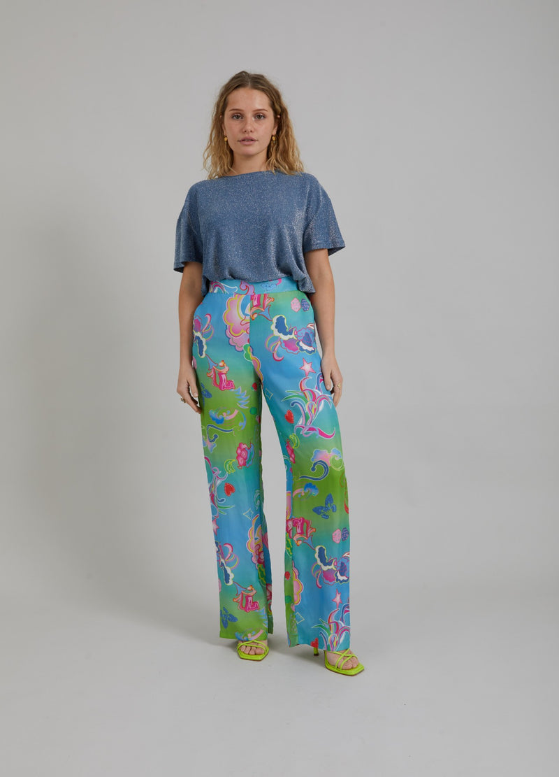 Coster Copenhagen TROUSERS W. GAME ON PRINT - SILLE FIT Pants Game on print - 901