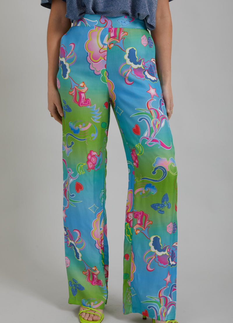 Coster Copenhagen TROUSERS W. GAME ON PRINT - SILLE FIT Pants Game on print - 901