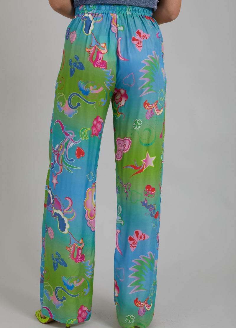 Coster Copenhagen TROUSERS W. GAME ON PRINT - SILLE FIT Pants Game on print - 901