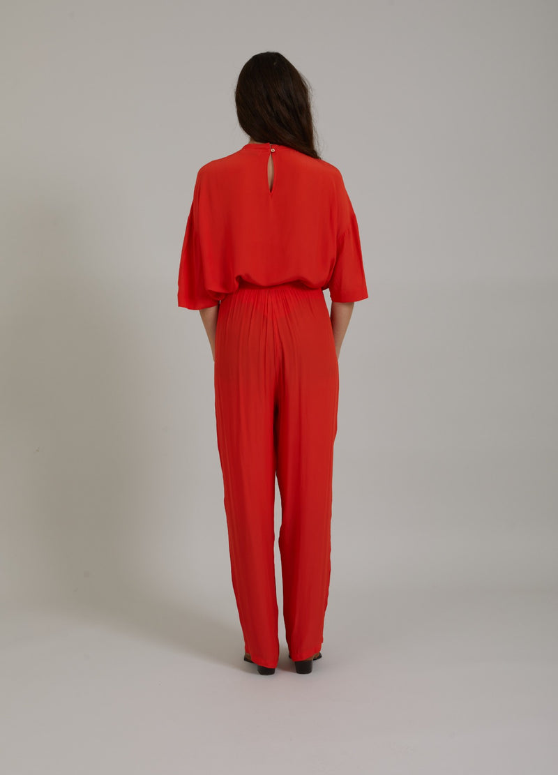 Coster Copenhagen TROUSERS W. PLEATS - STELLA FIT Pants Lipstick red - 698