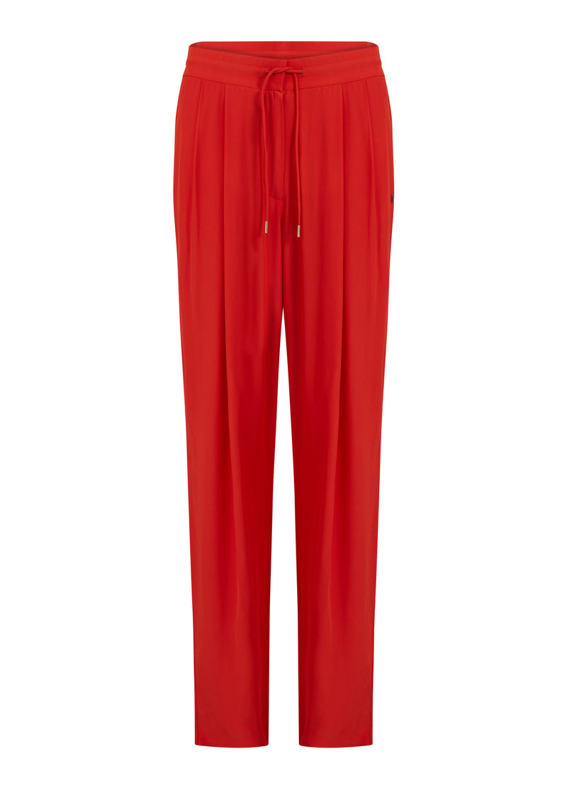 Coster Copenhagen TROUSERS W. PLEATS - STELLA FIT Pants Lipstick red - 698