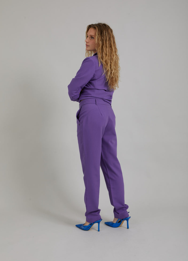 Coster Copenhagen TROUSERS W. REGULAR LEGS - STELLA FIT Pants Warm purple - 846