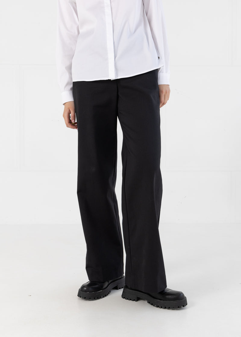 Coster Copenhagen TROUSERS WITH WIDE LEGS - PETRA FIT Pants Black - 100