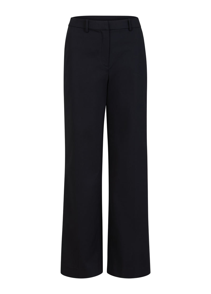 Coster Copenhagen TROUSERS WITH WIDE LEGS - PETRA FIT Pants Black - 100