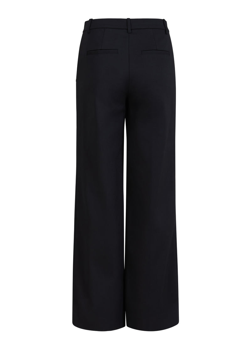 Coster Copenhagen TROUSERS WITH WIDE LEGS - PETRA FIT Pants Black - 100