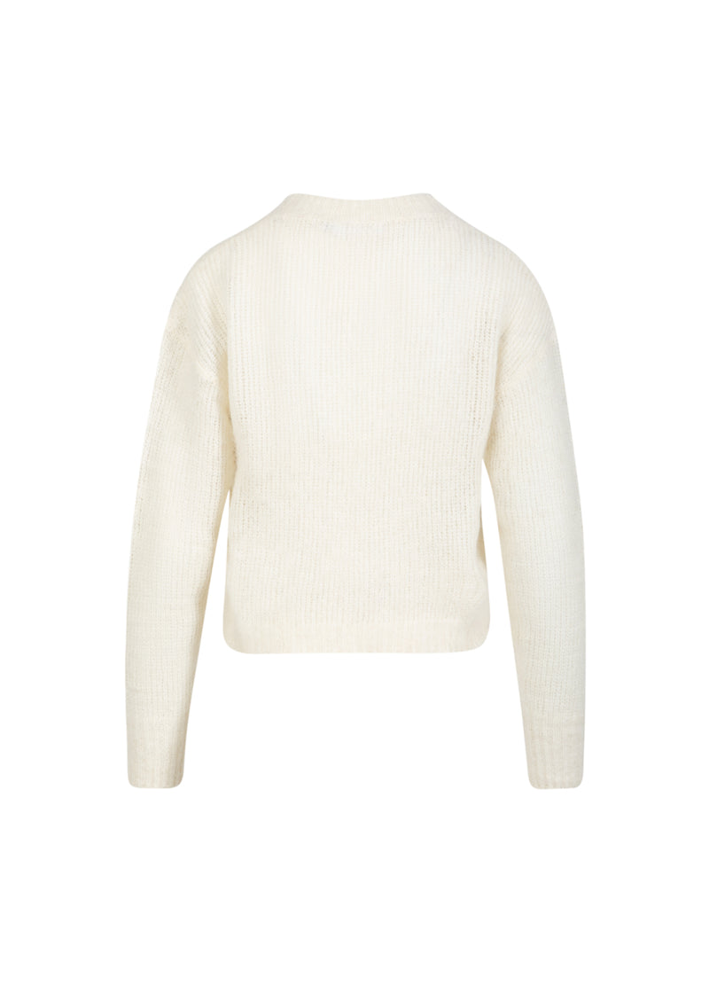 Coster Copenhagen V-NECK KNIT IN ALPACA Knitwear Off White - 202