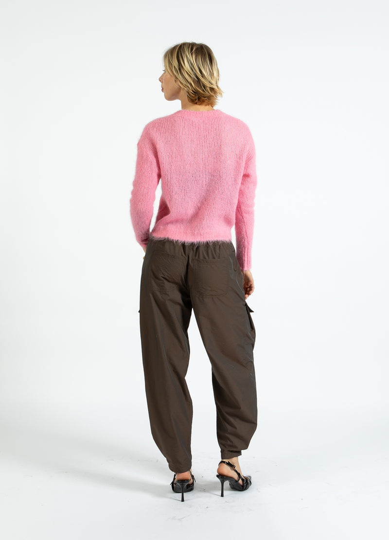 Coster Copenhagen V-NECK KNIT IN ALPACA Knitwear Tropical pink - 689