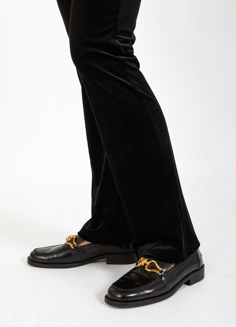 Coster Copenhagen VELVET PANTS - MYNTE Pants Black - 100