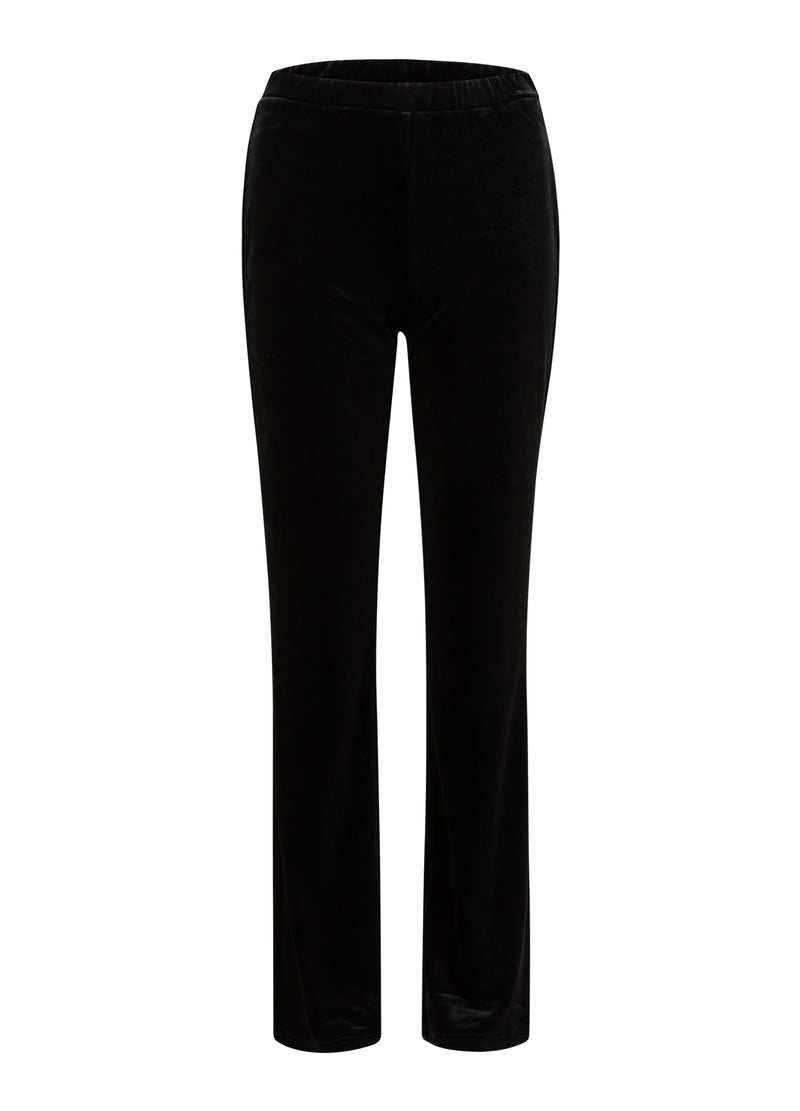 Coster Copenhagen VELVET PANTS - MYNTE Pants Black - 100