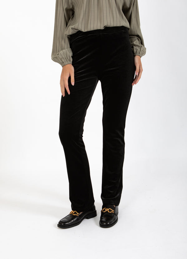 Coster Copenhagen VELVET PANTS - MYNTE Pants Black - 100