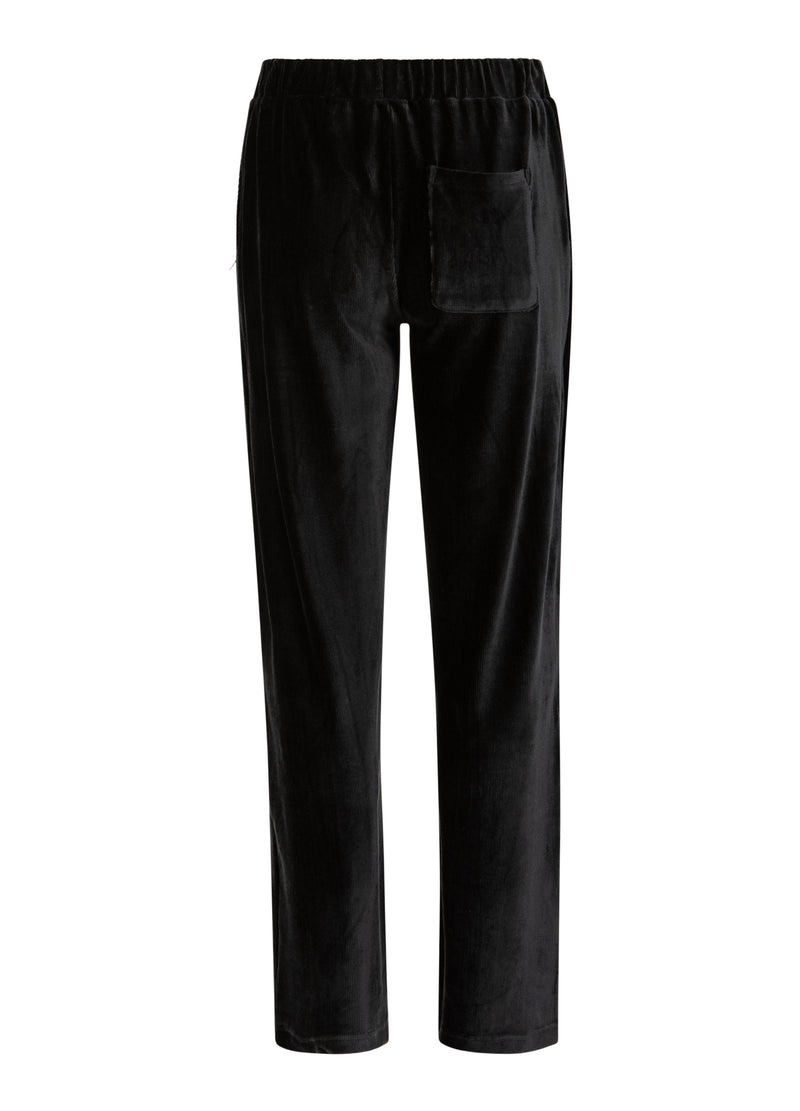 Coster Copenhagen VELVET PANTS - SILLE FIT Pants Black - 100