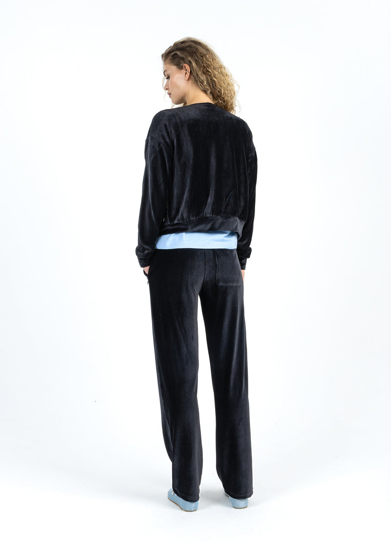 Coster Copenhagen VELVET PANTS - SILLE FIT Pants Black - 100