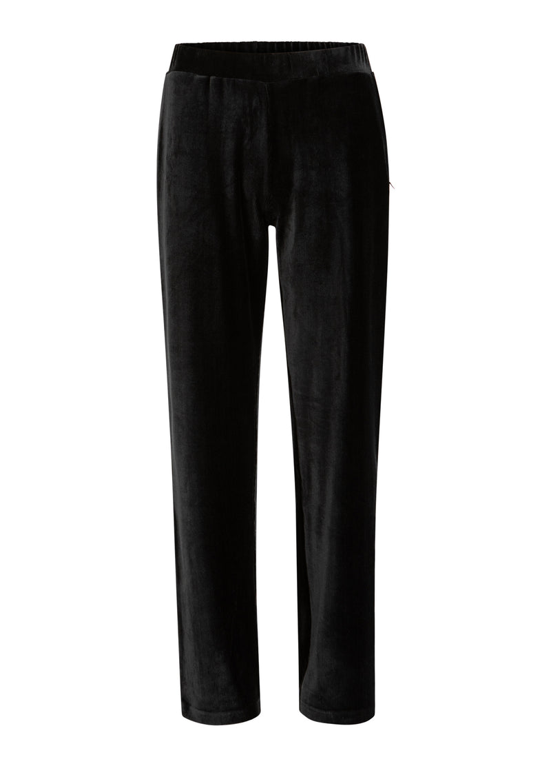 Coster Copenhagen VELVET PANTS - SILLE FIT Pants Black - 100