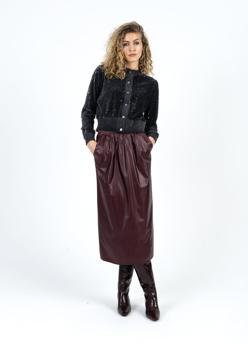 Coster Copenhagen VELVET SEQUIN CARDIGAN Shirt/Blouse Black - 100
