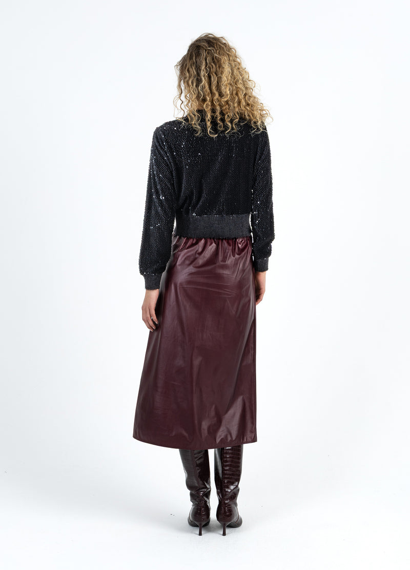Coster Copenhagen VELVET SEQUIN CARDIGAN Shirt/Blouse Black - 100