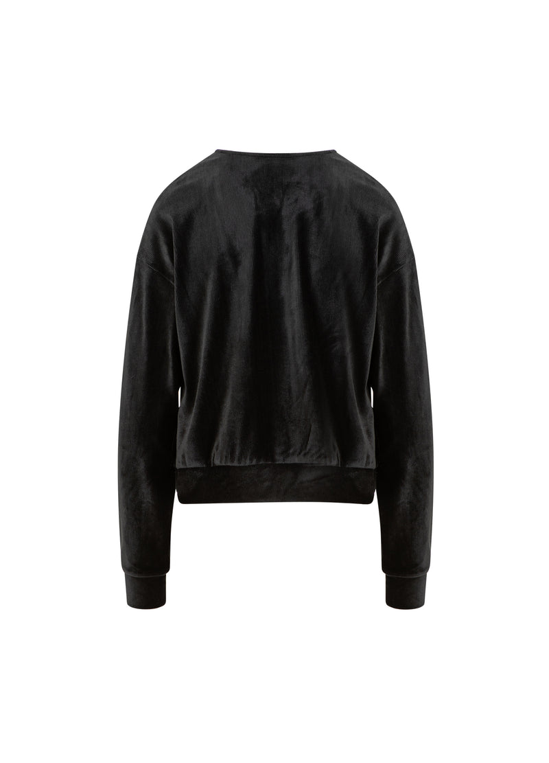 Coster Copenhagen VELVET ZIPPER PUFFER Shirt/Blouse Black - 100