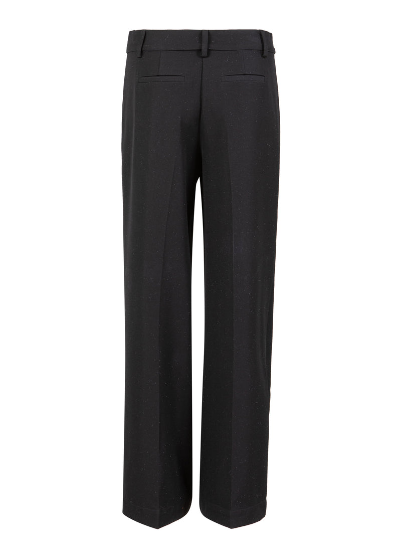 Coster Copenhagen WIDE SHIMMER PANTS - PETRA FIT Pants Black - 100