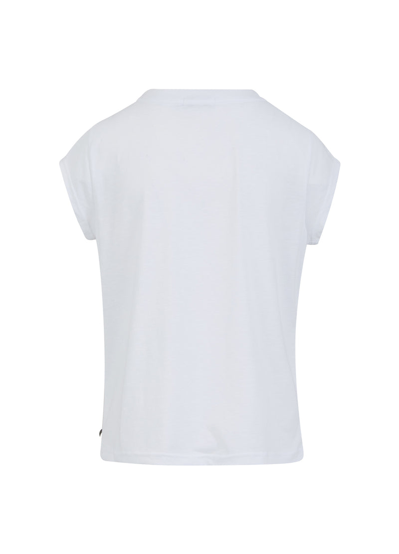 Coster Copenhagen WILDERNESS TEE - CAP SLEEVE T-Shirt White - 200