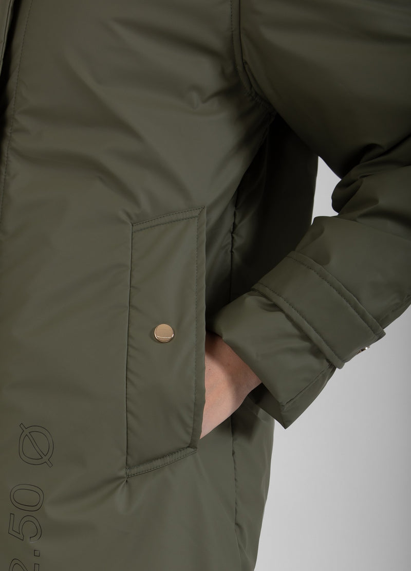 Coster Copenhagen WINTER RAIN COAT Outerwear Dusty green - 465