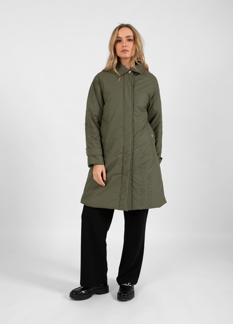 Coster Copenhagen WINTER RAIN COAT Outerwear Dusty green - 465