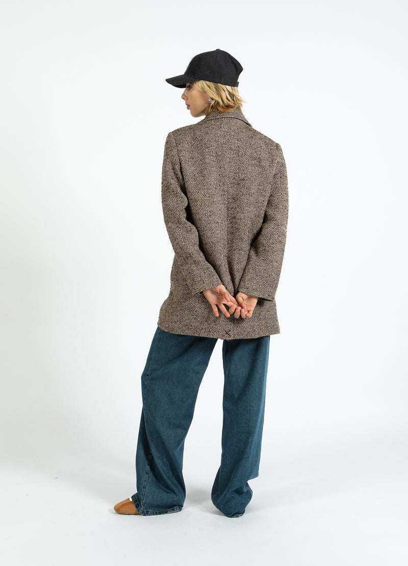 Coster Copenhagen WOOL JACKET Outerwear Graphic tweed - 998