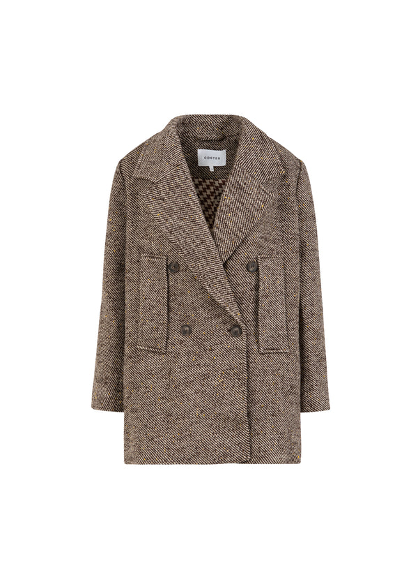 Coster Copenhagen WOOL JACKET Outerwear Graphic tweed - 998