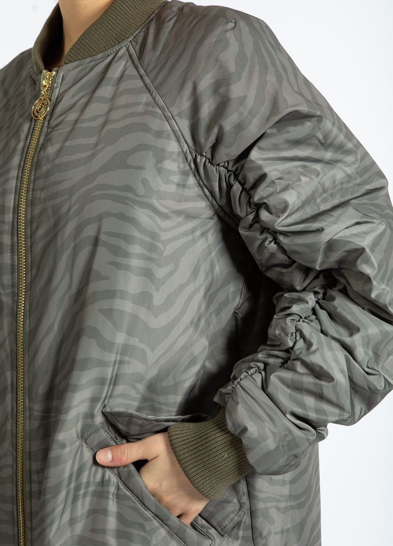 Coster Copenhagen ZEBRA BOMBER JACKET Outerwear Big zebra print - 915