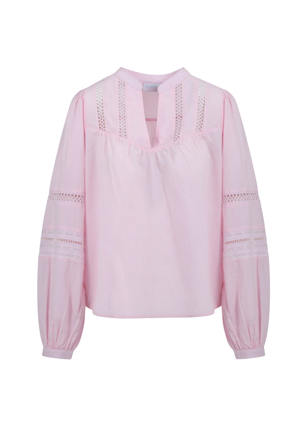 Coster Copenhagen BLOUSE W. LACE Shirt/Blouse Cloud rose - 663