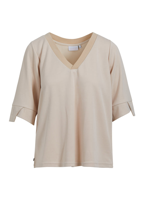 Coster Copenhagen BLOUSE W. RIB Shirt/Blouse Light cream - 223