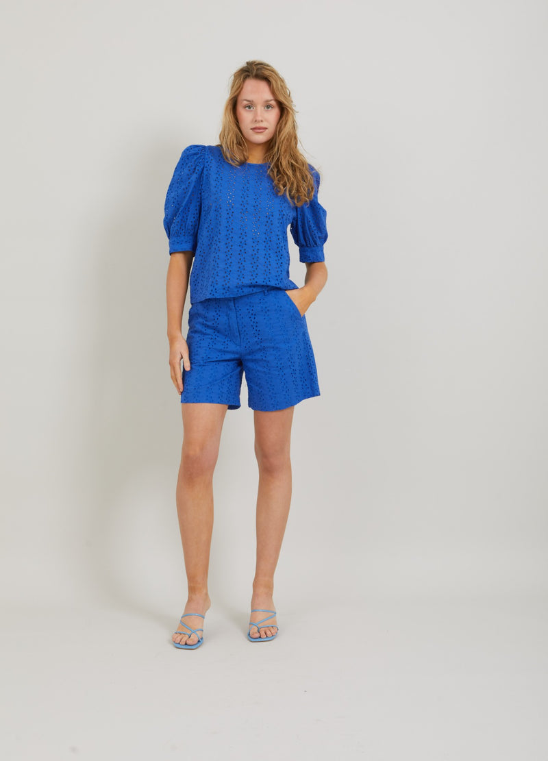 CC Heart CC HEART AMY TOP W. BRODERIE ANGLAISE Shirt/Blouse Electric blue - 578