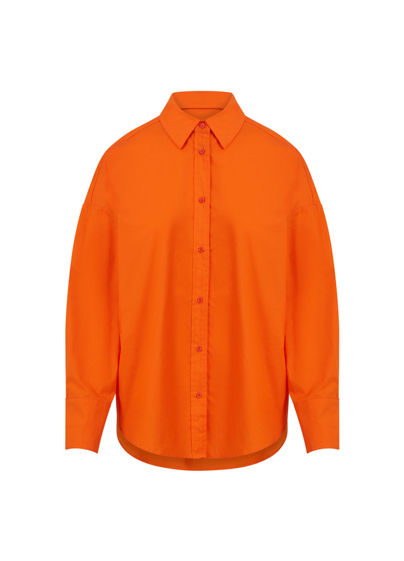 CC Heart CC HEART HARPER OVERSIZED COTTON SHIRT Shirt/Blouse Orange -701
