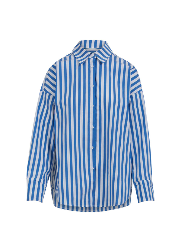 CC Heart CC HEART HARPER OVERSIZED SHIRT W. STRIPES Shirt/Blouse Blue stripes - 909